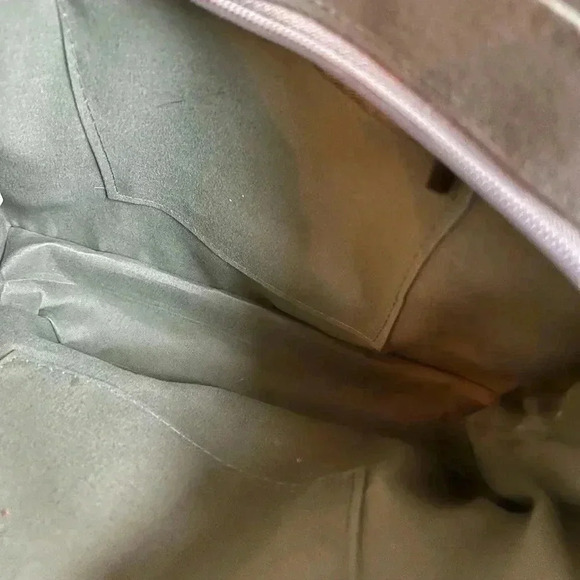 Boho Handwoven Green Straw Crossbody Bag - 9x9 Square Raffia Purse Like New - Picture 10 of 10